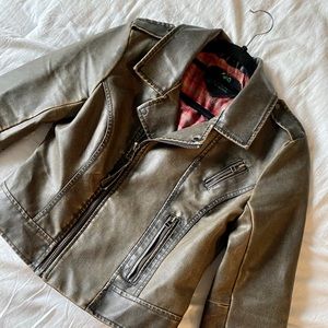 Leather Jacket (Brown/Black)